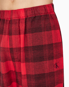 Buy 남성 CK 퓨어 플란넬 팬츠 in color RED BLACK FLANNEL