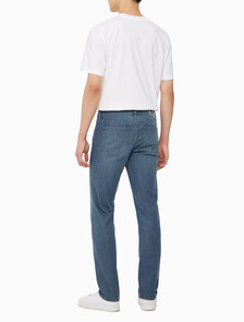 Buy 남성 바디핏 블루그레이 37.5 기능성 데님 in color GREY STEPPED RELEASE HEM