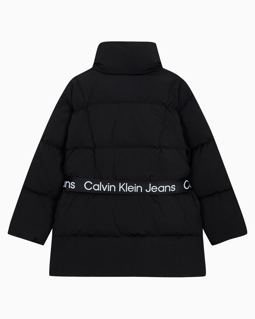 Buy 여성 벨트 롱 푸퍼 in color CK BLACK