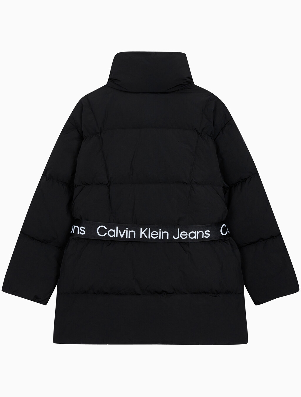 Buy 여성 벨트 롱 푸퍼 in color CK BLACK