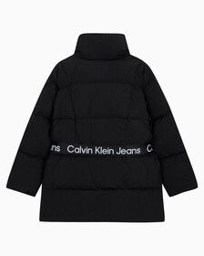 Buy 여성 벨트 롱 푸퍼 in color CK BLACK