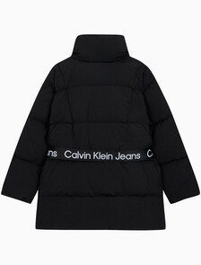 Buy 여성 벨트 롱 푸퍼 in color CK BLACK