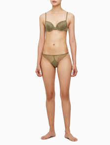 Buy 여성 플로랄 레이스 AF 비키니 in color DUSKY GREEN