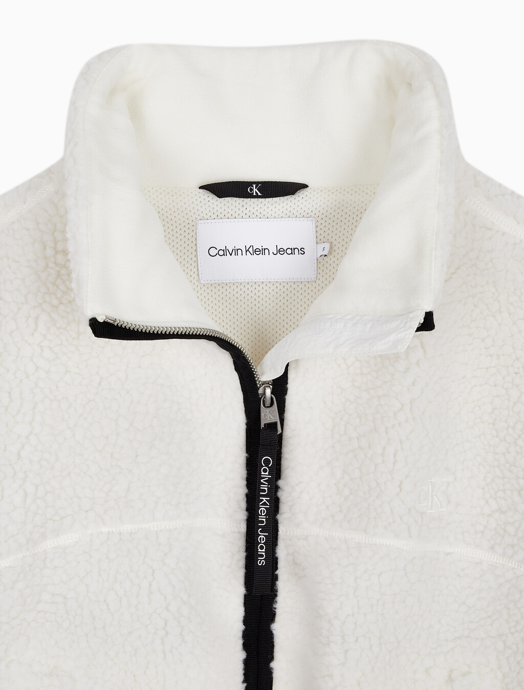 Buy 여성 크롭 쉐르파 자켓 in color WHITE