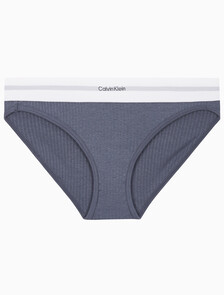 Buy 여성 코튼 모달 스트레치 립 AF 비키니 in color GRISAILLE