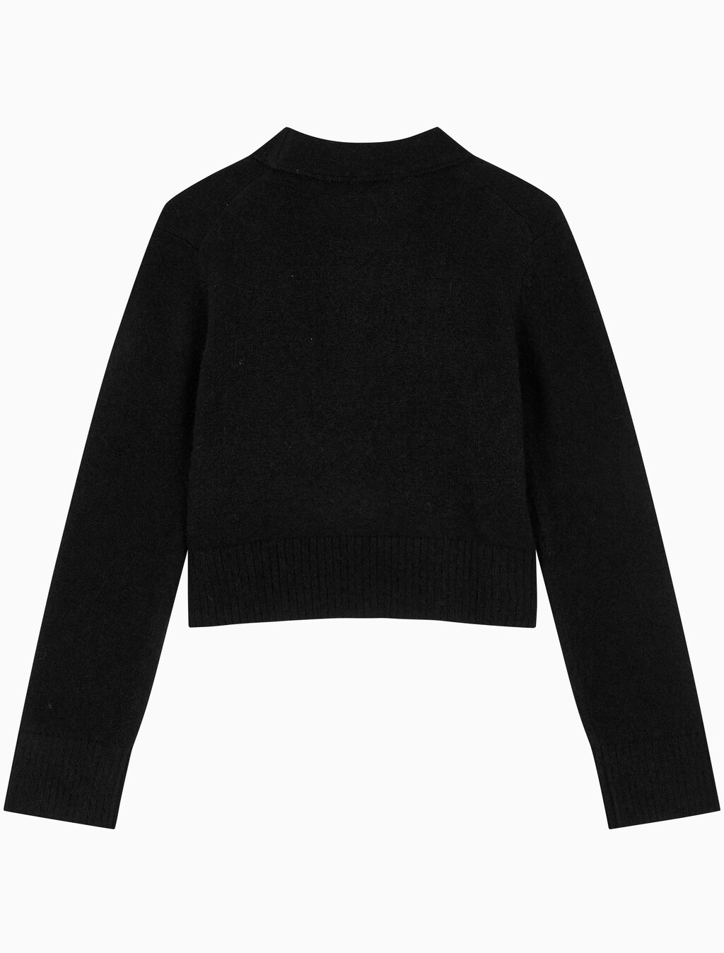 Buy 여성 플러피 얀 스웨터 가디건 in color CK BLACK