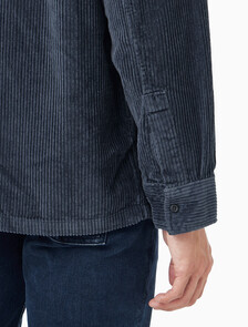Buy 남성 릴렉스핏 코듀로이 포켓 긴팔 셔츠 in color Dark Blue