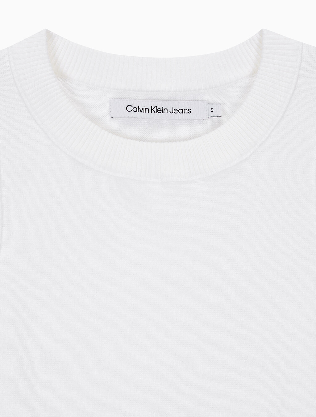 Buy 여성 탭 A라인 슬리브리스 니트 in color BRIGHT WHITE