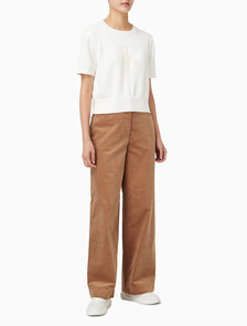 Buy 여성 코듀로이 5포켓 릴렉스드 팬츠 in color Brown