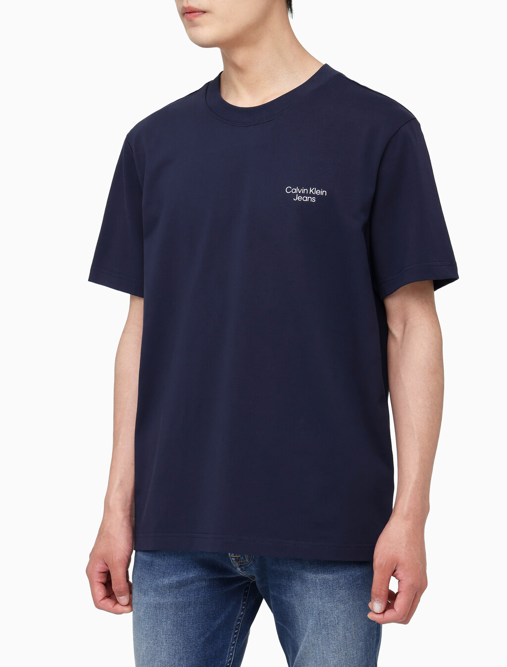 Buy 남성 1978 백 커브드 로고 반팔 티셔츠 in color NIGHT SKY