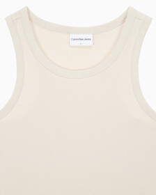 Buy 남성 로고탭 레이서백 슬리브리스 티셔츠 in color CLASSIC BEIGE
