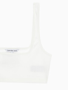 Buy 여성 레더패치 립 브라렛 in color GREIGE