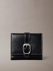 Buy 여성 버클 2 IN 1 지갑 in color BLACK