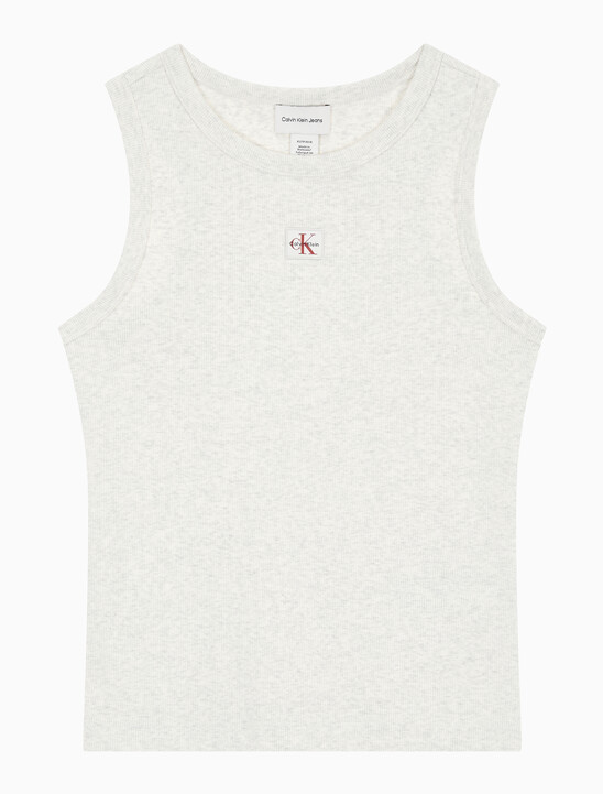 여성 우븐라벨 베이비립 탱크