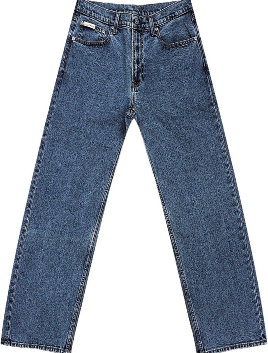 Buy 90S 스트레이트핏 진 in color Mid blue