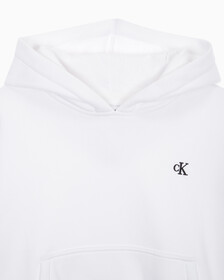 Buy 여성 아카이브 로고 플리스 후디 in color BRILLIANT WHITE