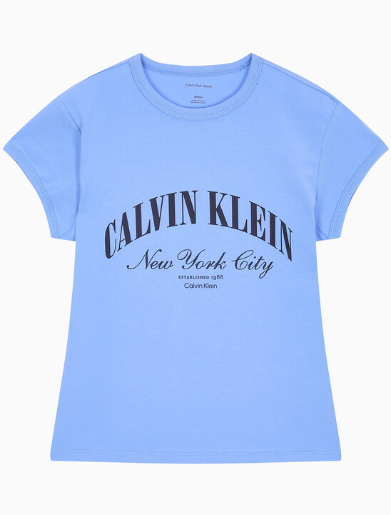 여성 그래픽 로고 베이비 티