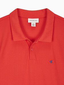 Buy 남성 레귤러핏 피케 반팔 클래식 폴로 티셔츠 in color RED ALERT