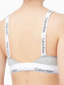 Buy 여성 아이콘 코튼 모달 브라렛 (H&E) in color GREY HEATHER