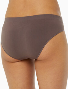 Buy 여성 퓨전 플랙스 하이라이즈 비키니 팬티 in color GREY BROWN