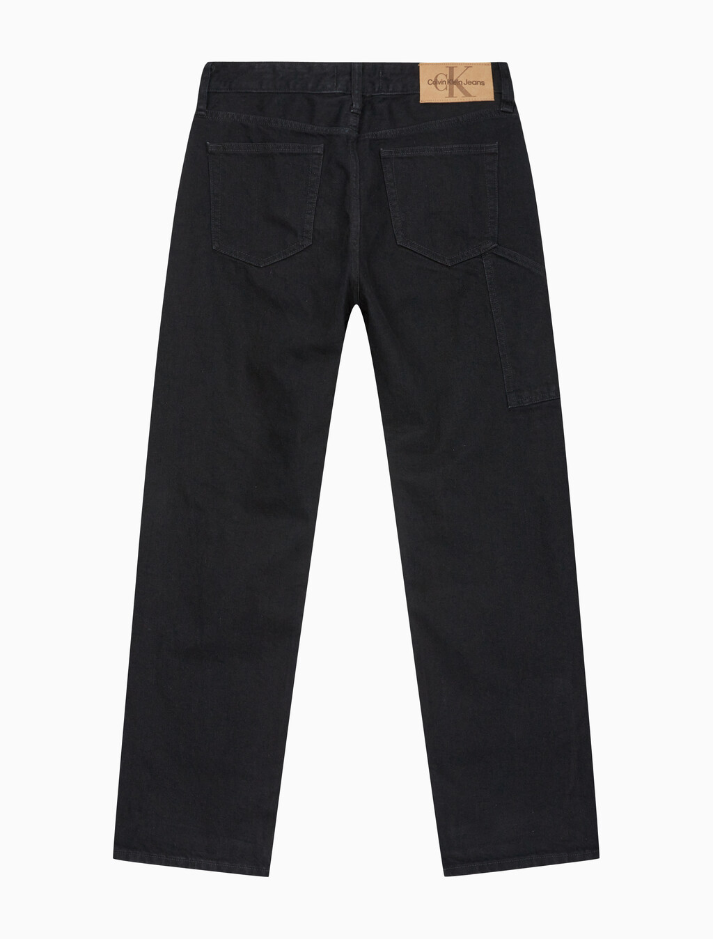 Buy 남성 90'S 스트레이트핏 워크웨어 블랙 데님 in color WASHED BLACK LOGO LACE