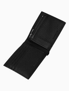 Buy 남성 CK 레더 코인포켓 빌폴드 in color BLACK