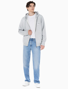 Buy 남성 90'S 스트레이트핏 라이트블루 데님 in color CHALKY BLUE