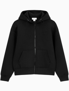 Buy 여성 크롭 오버사이즈 스웻셔츠 in color BLACK