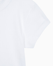 Buy 여성 모노그램 베이비 티셔츠 in color BRIGHT WHITE