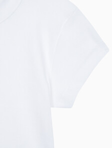 Buy 여성 모노그램 베이비 티셔츠  in color BRIGHT WHITE