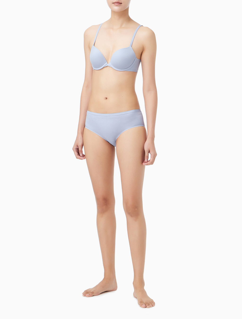 Buy 여성 퍼펙틀리 핏 AF 푸쉬업 브라 in color Light blue