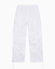 Buy 여성 소프트터치 화이트 카고 팬츠 in color BRIGHT WHITE