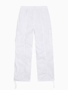 Buy 여성 소프트터치 화이트 카고 팬츠 in color BRIGHT WHITE