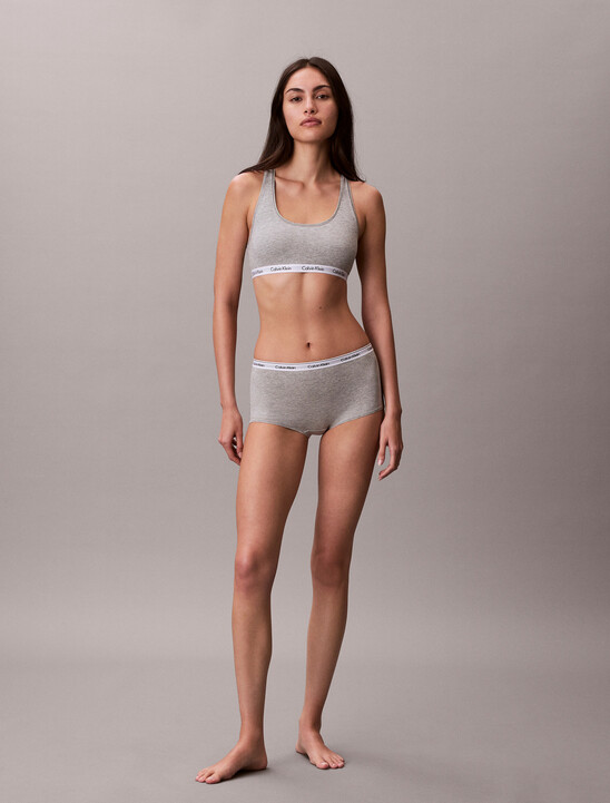 여성 모던로고 미드라이즈 보이쇼츠