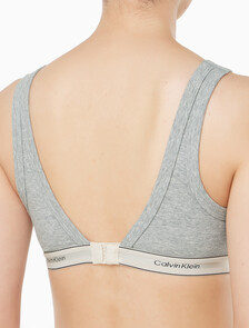 Buy 여성 헤리티지 코튼 AF 트라이앵글 브라렛 (H&E) in color GREY HEATHER