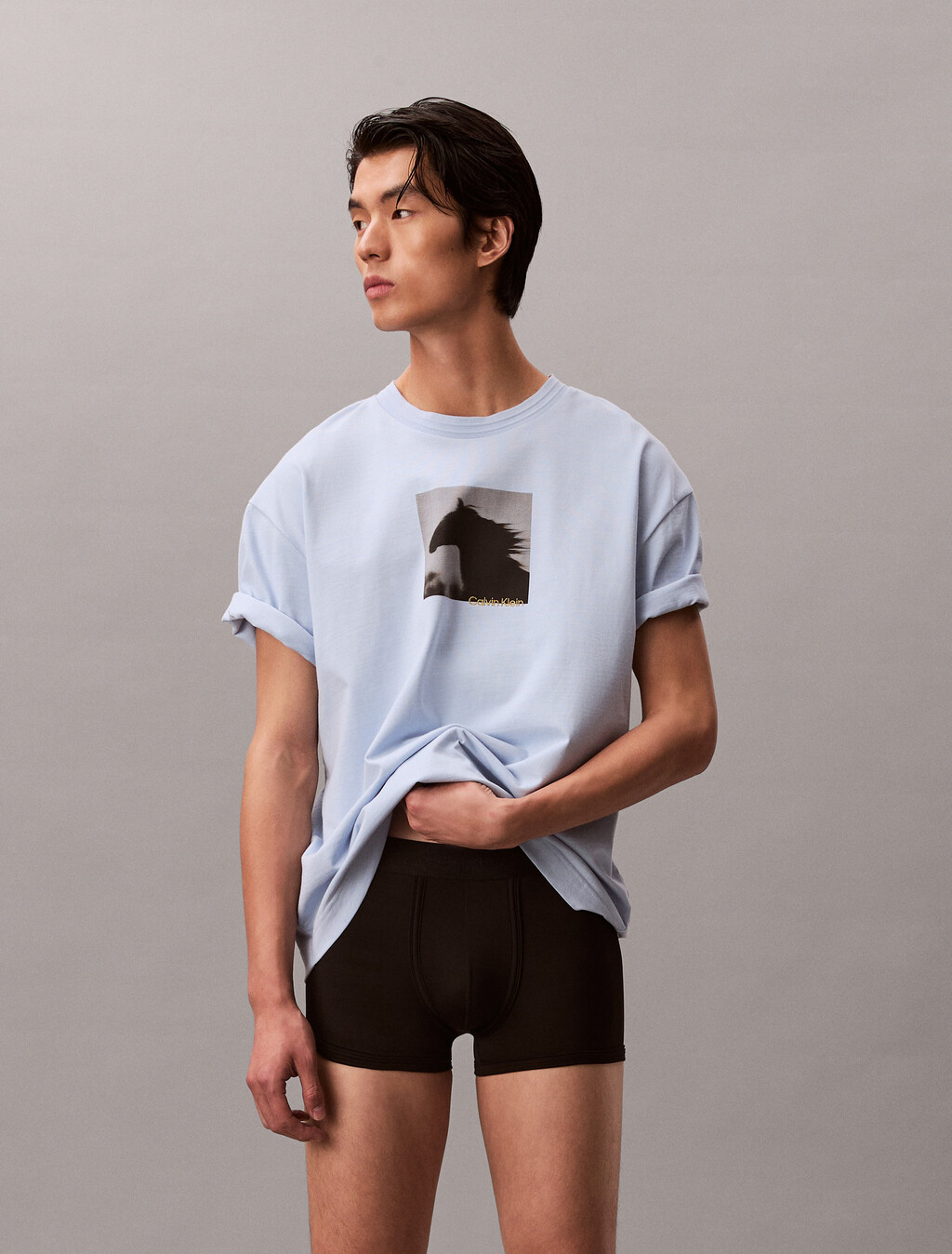 Buy 남성 루나 뉴이어 마이크로 로우 라이즈 트렁크 in color BLACK