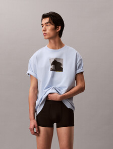 Buy 남성 루나 뉴이어 마이크로 로우 라이즈 트렁크 in color BLACK