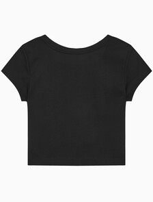 Buy 여성 쿨링 로고 베이비 티셔츠 in color CK BLACK