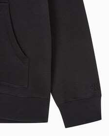 Buy 남성 롱슬리브 릴렉스핏 모노그램 기모후디 in color CK BLACK