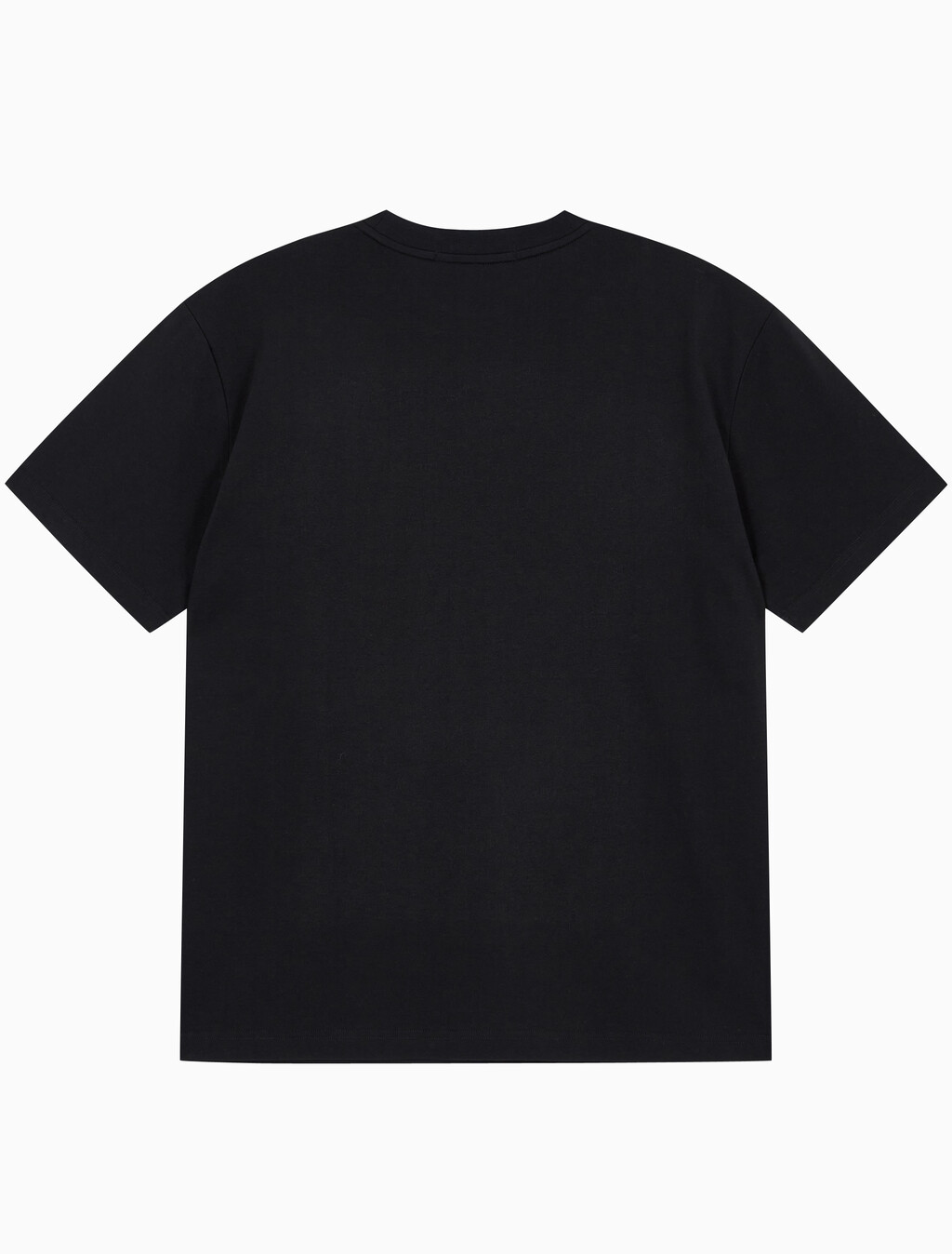 Buy 남녀공용 릴렉스핏 로고 반팔 티셔츠 in color CK BLACK