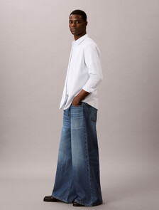 Buy 익스트림 배기핏 진 in color Mid Blue