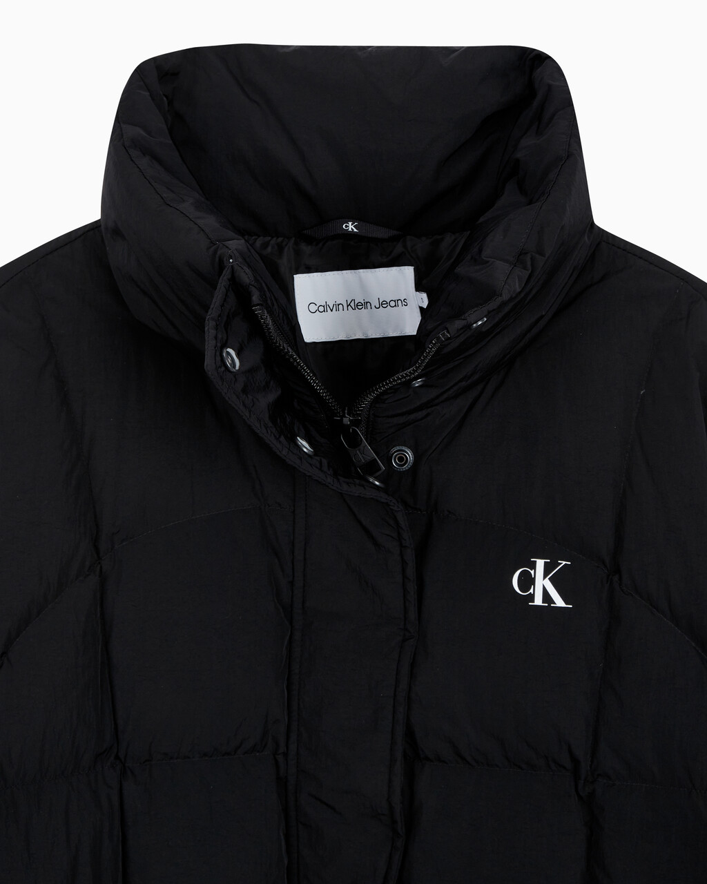 Buy 여성 벨트 롱 푸퍼 in color CK BLACK