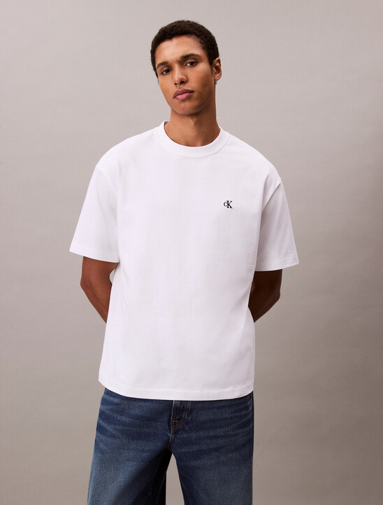 남성 릴렉스핏 아카이브 로고 반팔 티셔츠