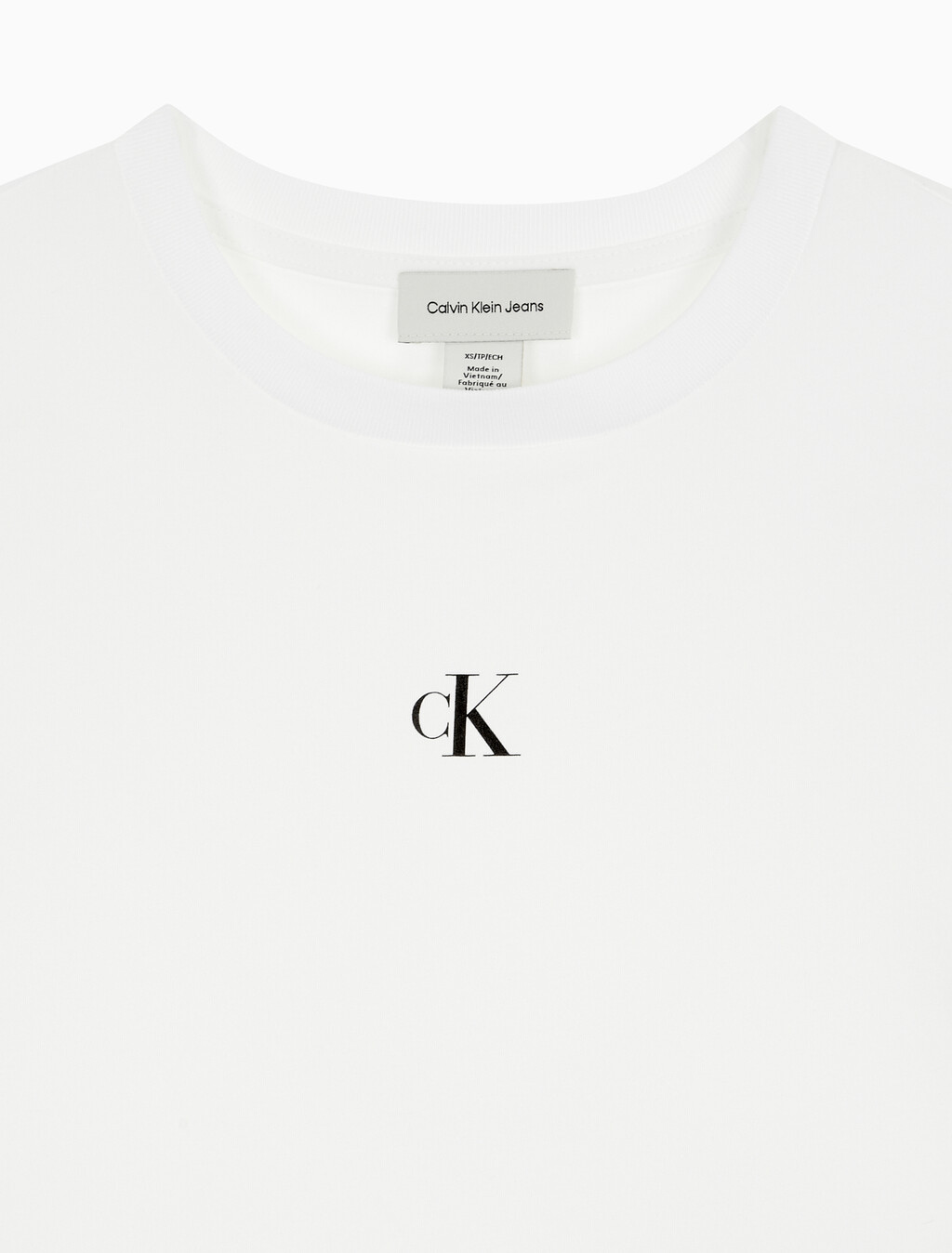 Buy 여성 슬림핏 베이비 크롭 반팔 티셔츠 in color BRIGHT WHITE