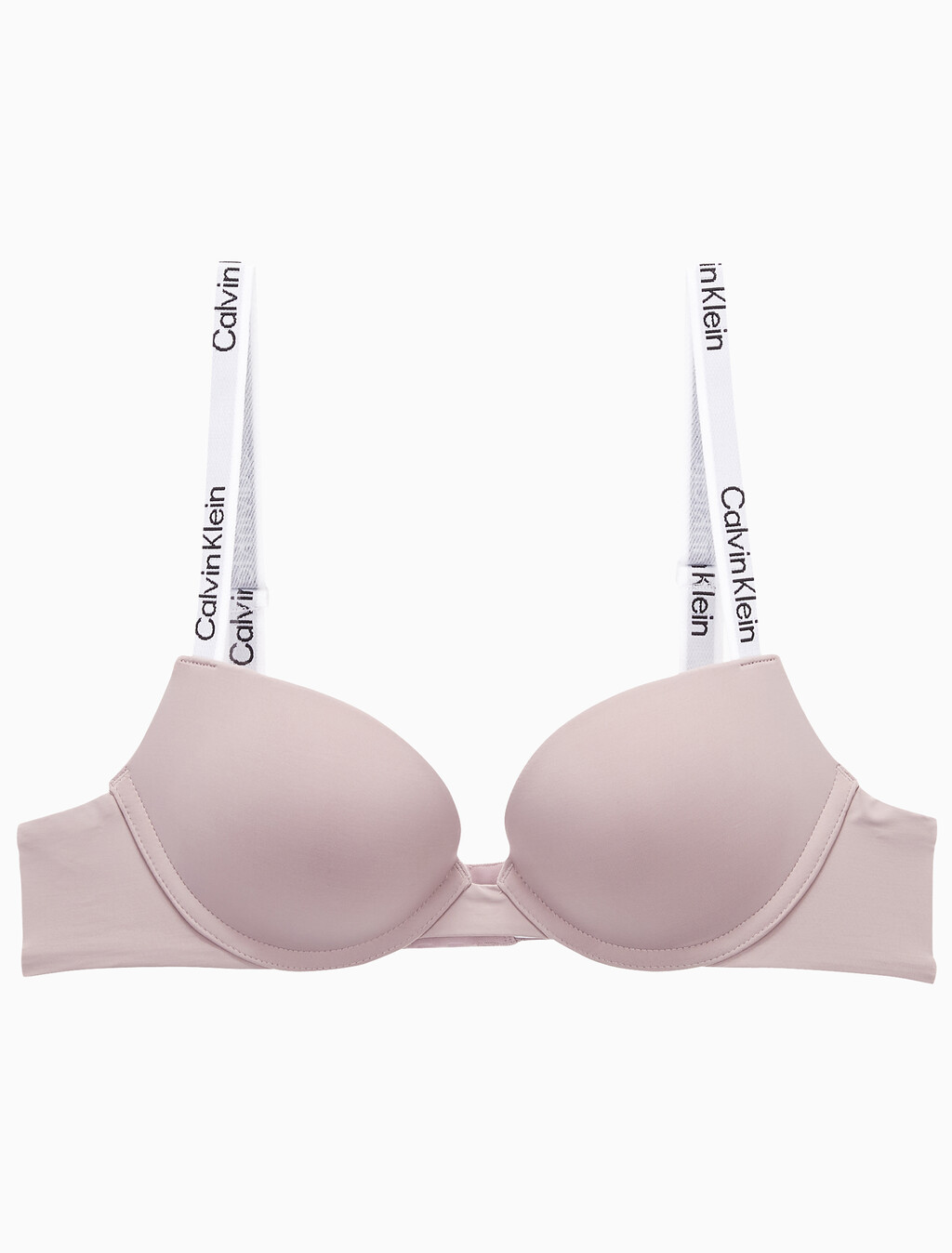 Buy 여성 테일러드 로고 푸쉬업 플런지 브라 in color GRAY ROSE