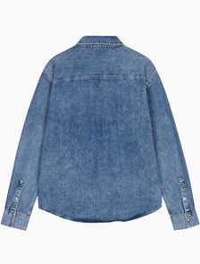 Buy 남성 레귤러핏 미드블루 데님 셔츠 in color CHALKY BLUE