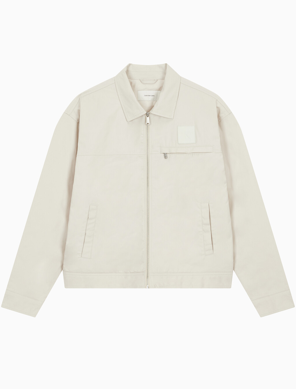 Buy 남성 릴렉스핏 지퍼 카라 자켓 in color LIGHT BEIGE
