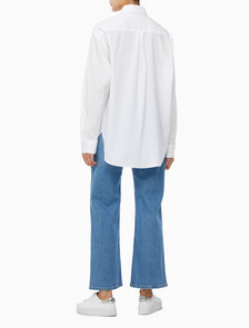 Buy 여성 우븐 라벨 릴렉스 셔츠 in color BRIGHT WHITE