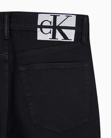 Buy 남성 슬림핏 린스 블랙 데님 in color WASHED BLACK LOGO LACE