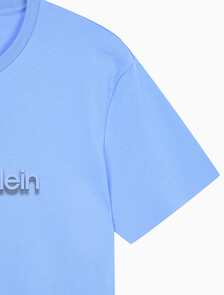 Buy 슬림핏 캘빈클라인 로고 티 in color Deep Indigo Blue